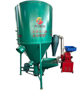 立式饲料粉碎搅拌机配套高效粉碎机