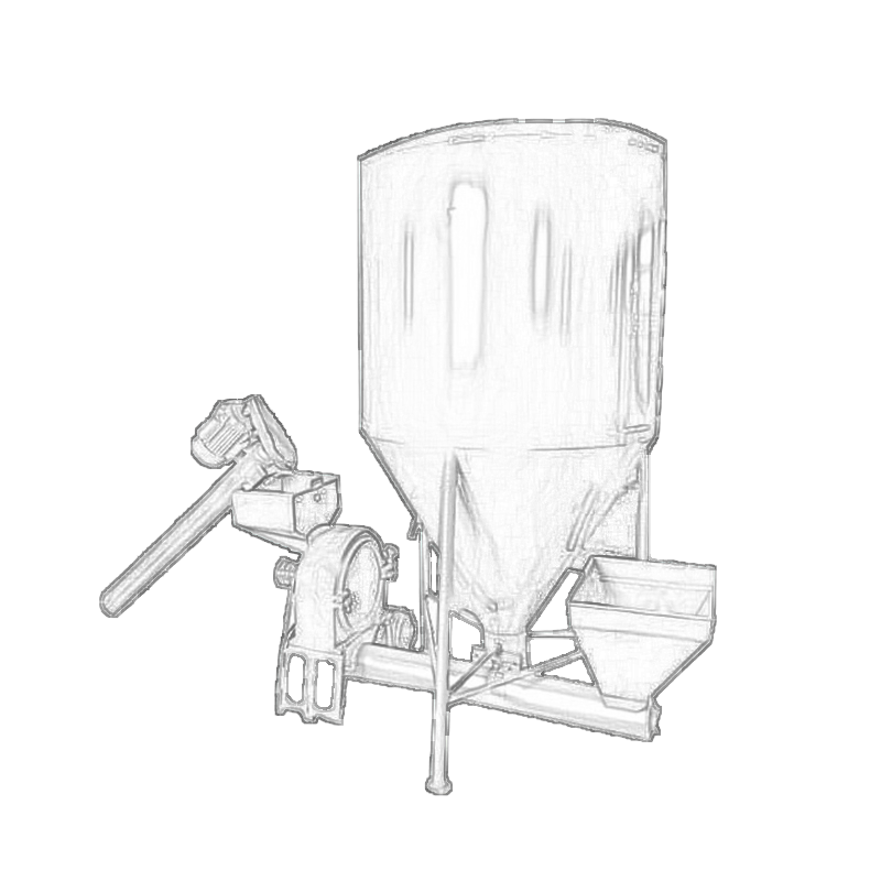 立式饲料粉碎搅拌机