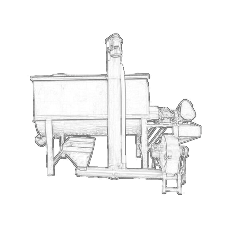 卧式饲料粉碎搅拌机